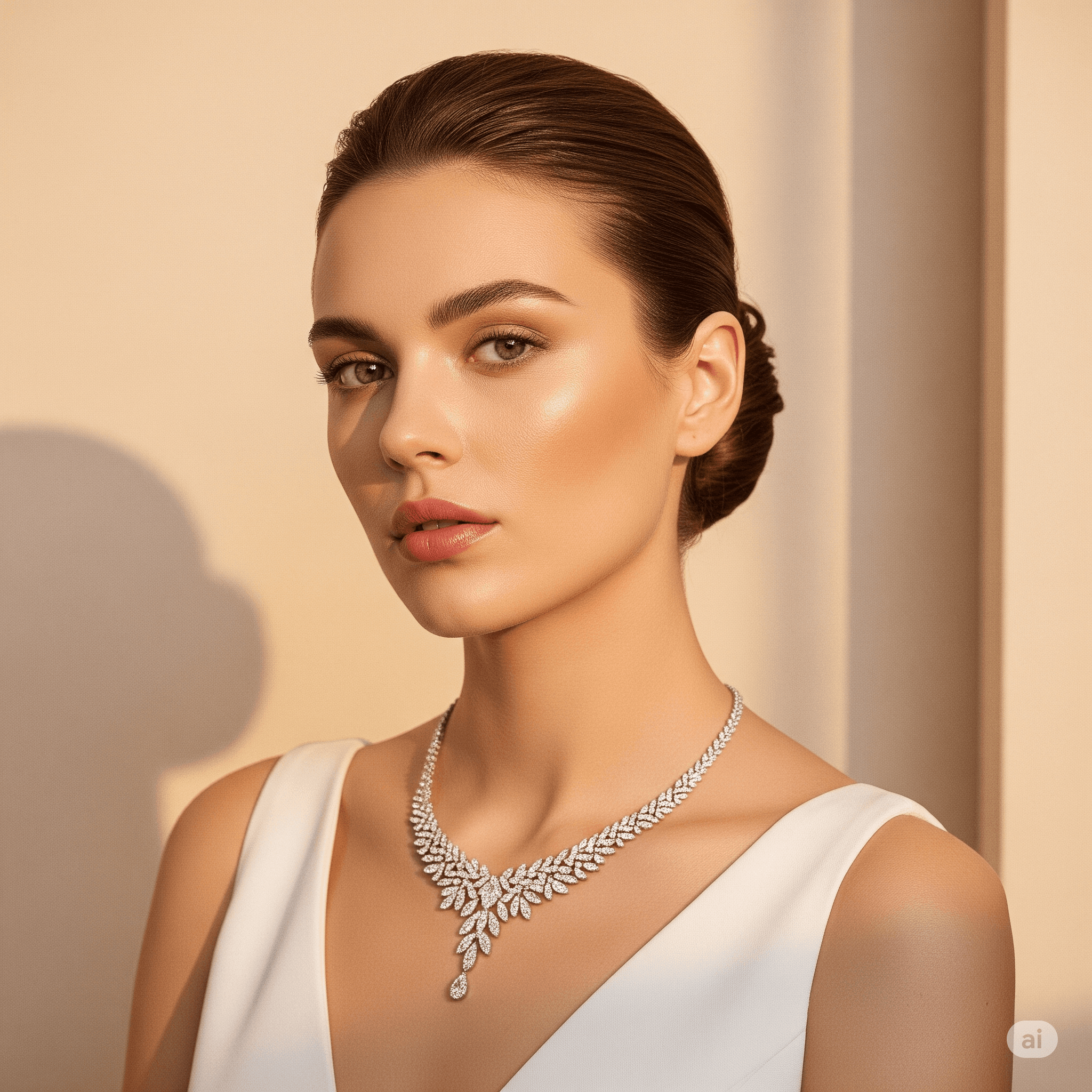 Model showcasing jewelry